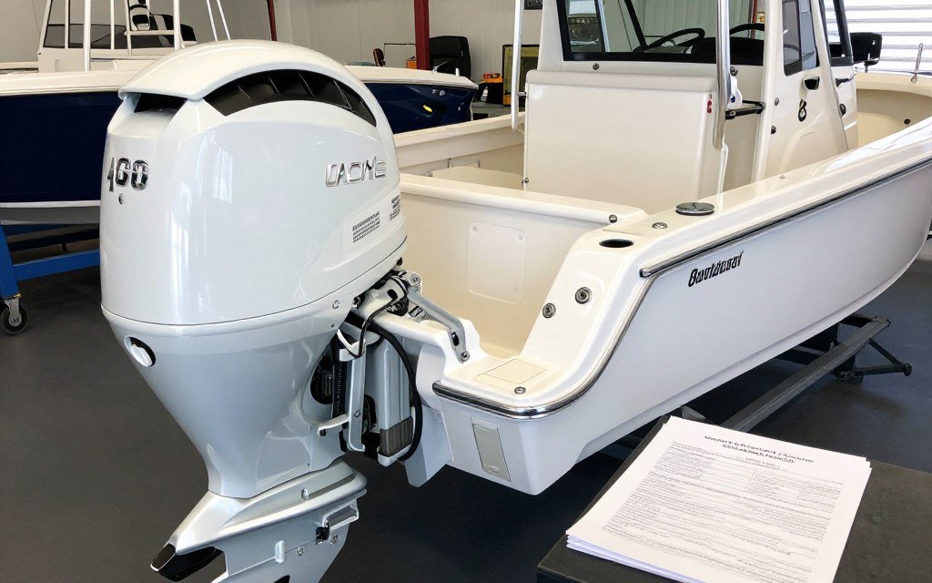Inspected used outboard motor ready for an Australian boat owner