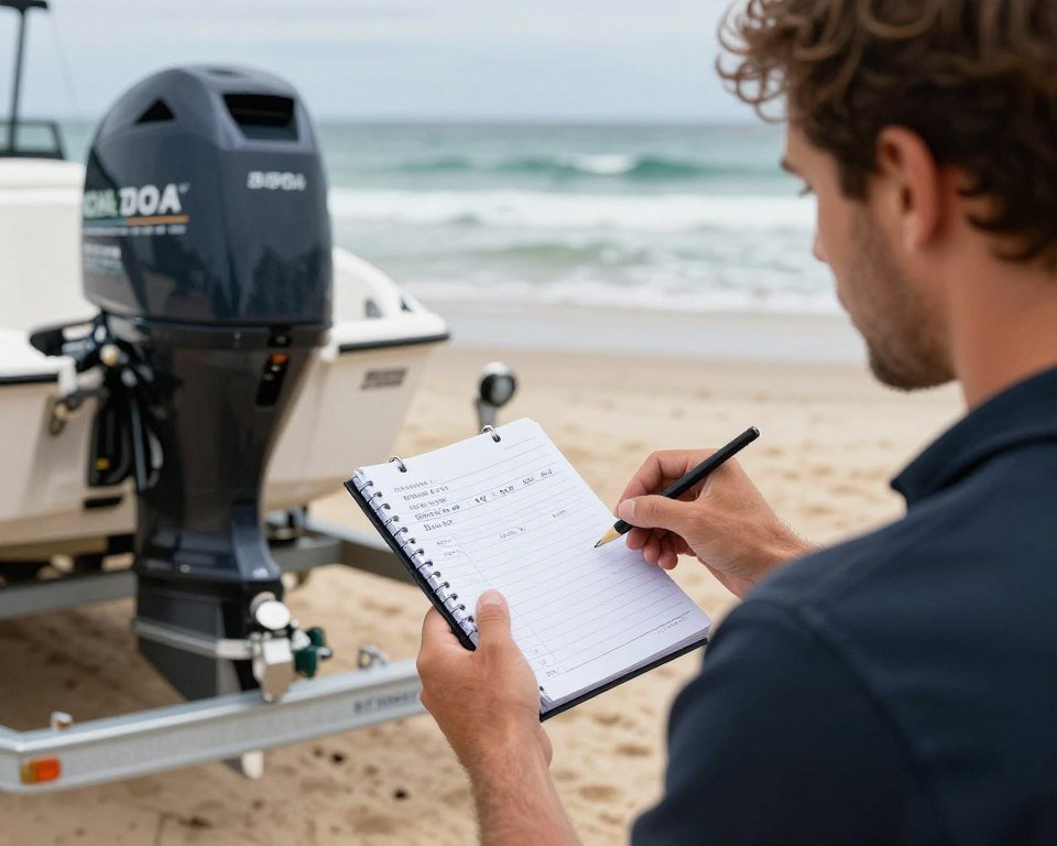 Outboard engine hours and service planning