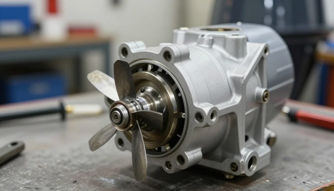 Outboard water pump and impeller inspection